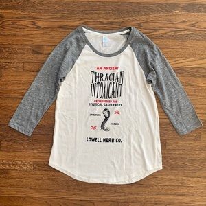 Women’s Alternative White and Gray Cotton Baseball Tee Shirt